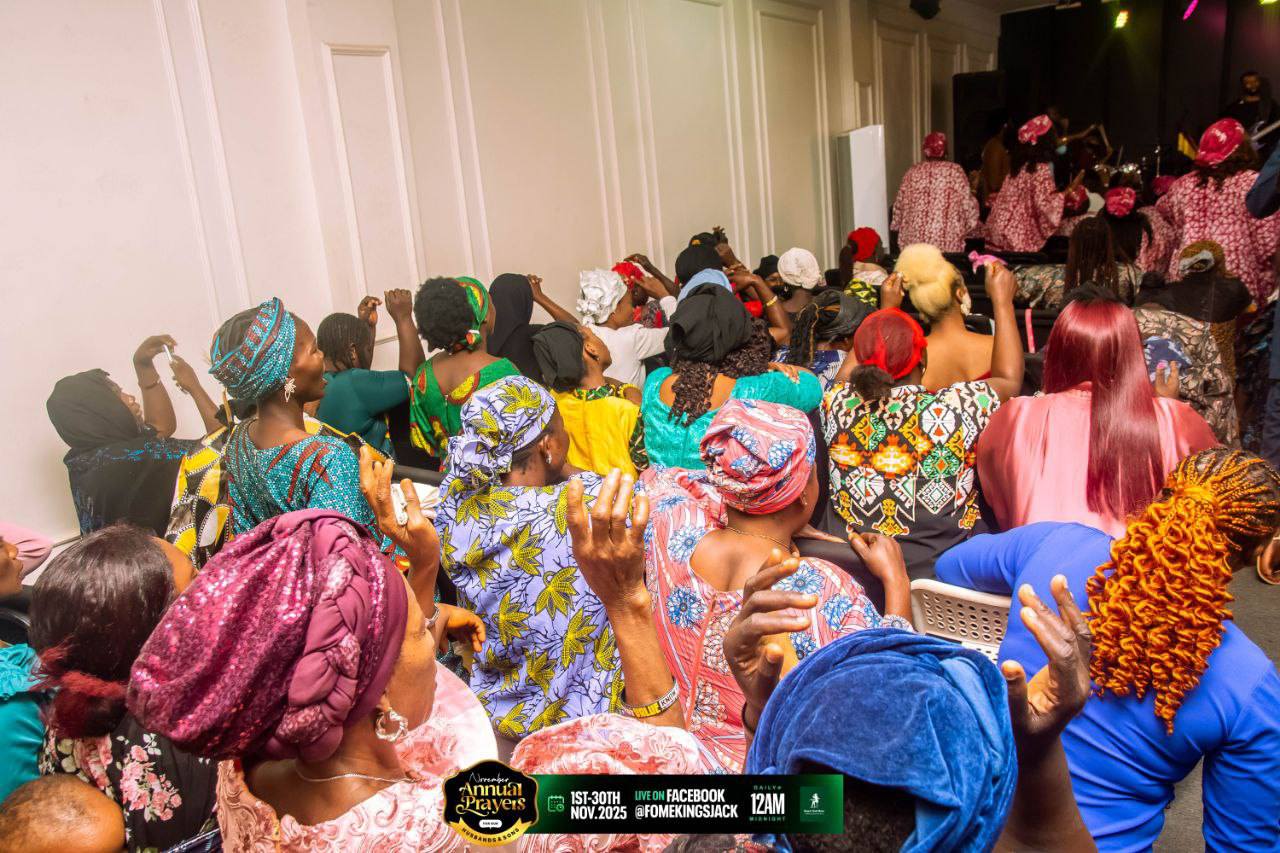 Congregation in worship